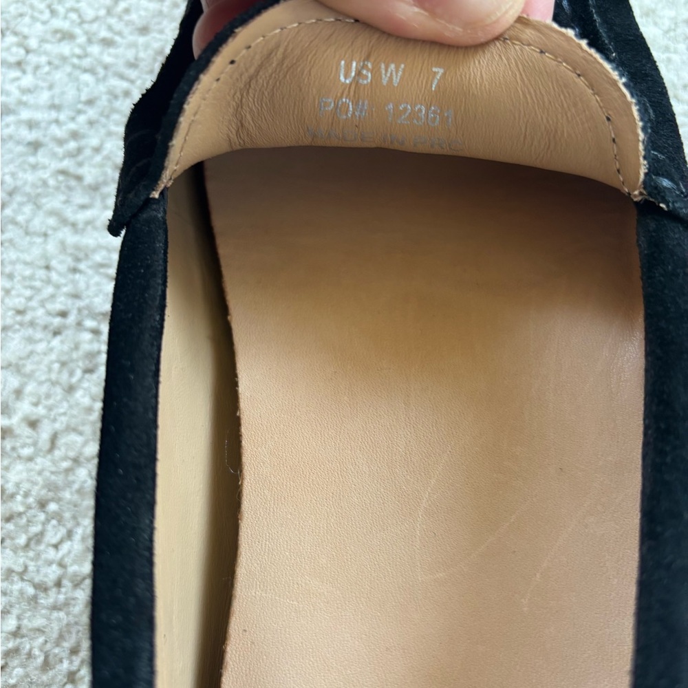 NWOT Quince Black Suede driving Loafer - Picture 4 of 6
